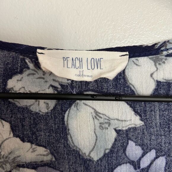 Peach Love Floral Ruffle Hem Tank - Picture 3 of 6